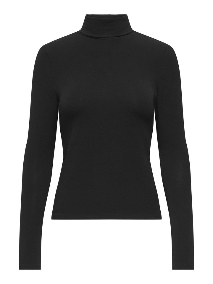 ONLGLAMOUR L/S ROLL-NECK TOP JRS NO, Black 177911 Bild 1
