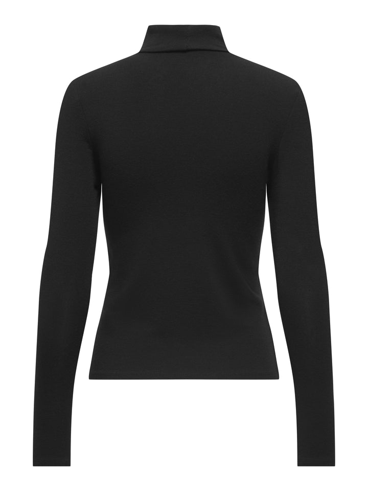 ONLGLAMOUR L/S ROLL-NECK TOP JRS NO, Black 177911 Bild 2