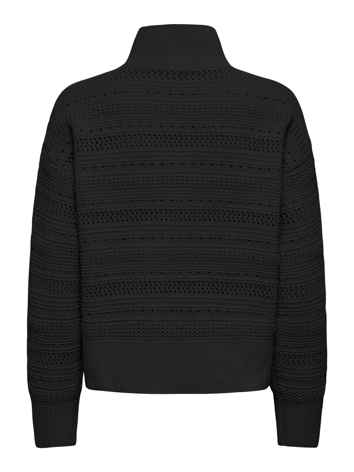 ONLGLOBE LS PATTERN HIGHNECK BF KNT, Black 177911 Bild 3