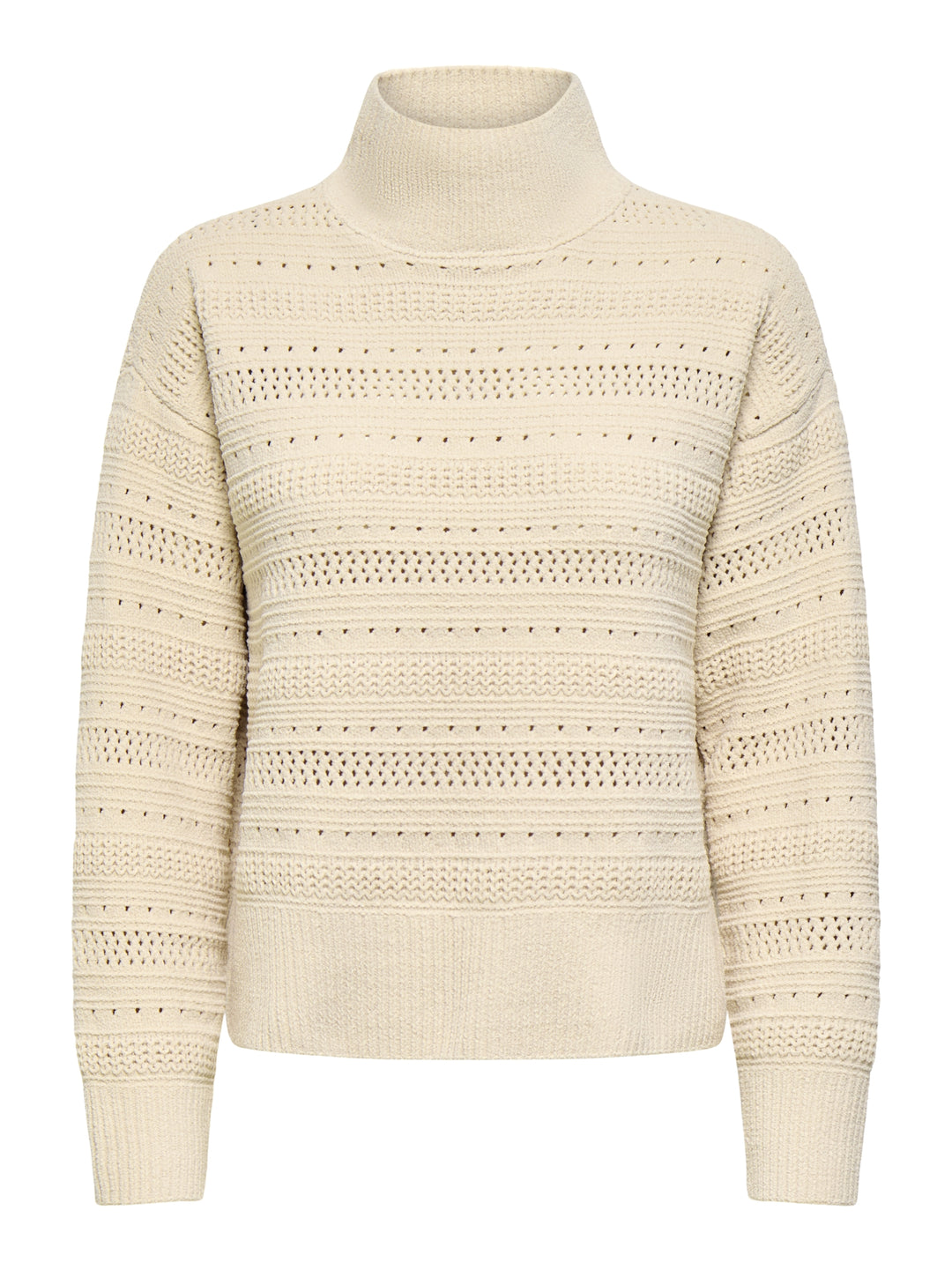 ONLGLOBE LS PATTERN HIGHNECK BF KNT, Birch 180083 Bild 1