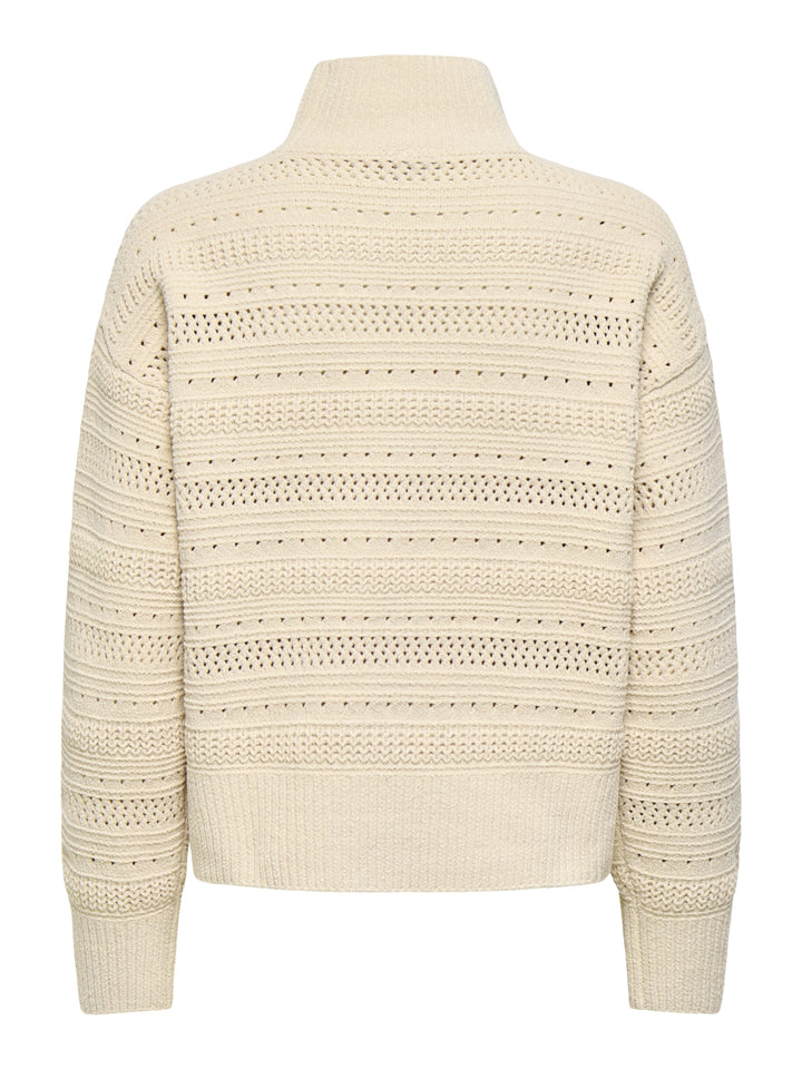 ONLGLOBE LS PATTERN HIGHNECK BF KNT, Birch 180083 Bild 3