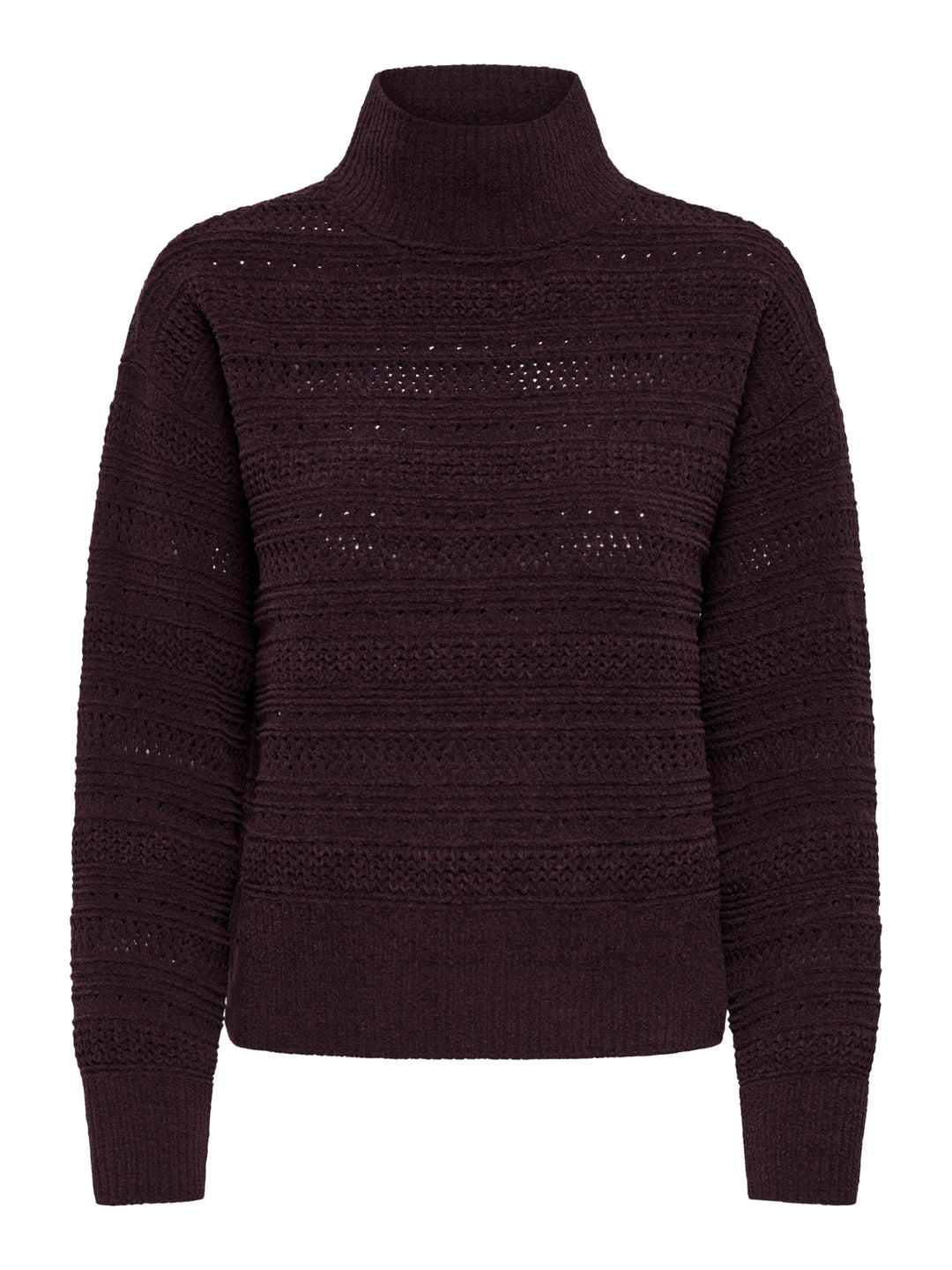 ONLGLOBE LS PATTERN HIGHNECK BF KNT, Fudge 184723 Bild 1