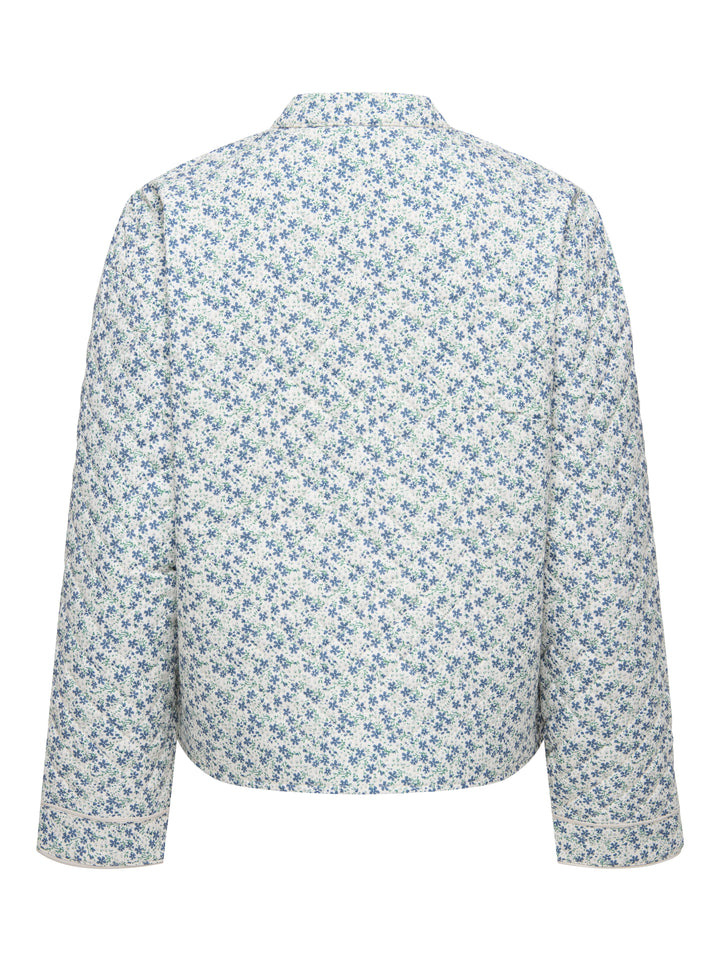 ONLHALLIE QUILTED JACKET OTW NOOS, Cloud Dancer/BLUE DITSY 177922011 Bild 2