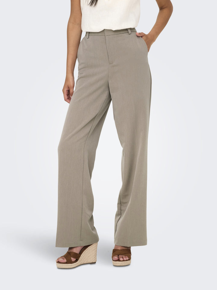ONLHATTIE-LANA HW W MEL PANT TLR NO, Taupe Gray/MELANGE 198930001 Bild 7
