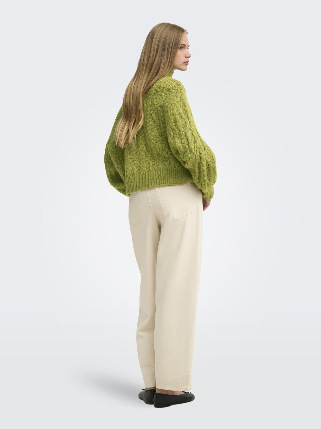 ONLHILDE LS SHORT CABLE KNT, Cardamom Seed/Melange 301962001 Bild 5