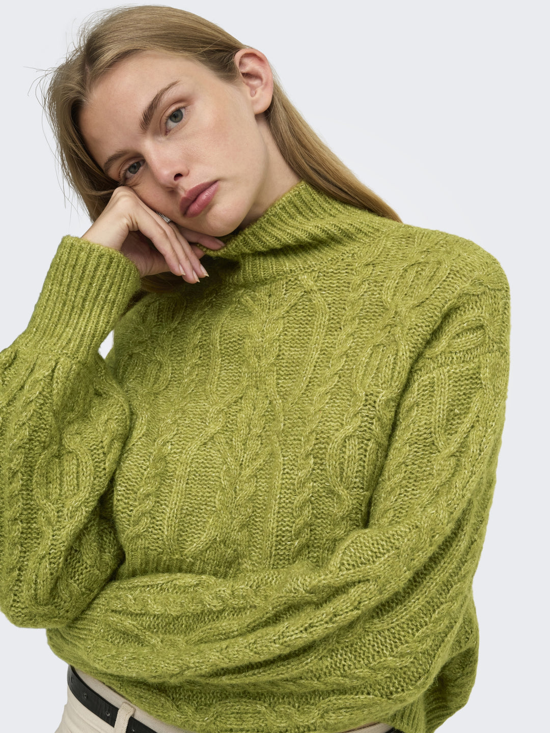 ONLHILDE LS SHORT CABLE KNT, Cardamom Seed/Melange 301962001 Bild 7