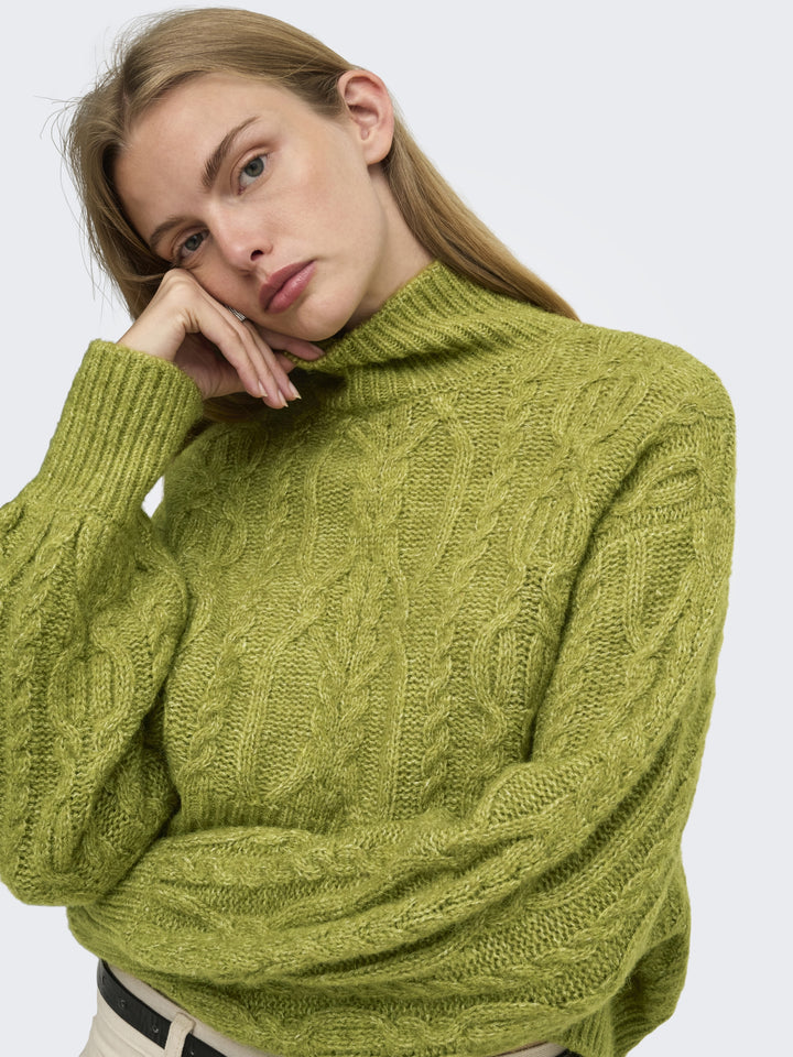 ONLHILDE LS SHORT CABLE KNT, Cardamom Seed/Melange 301962001 Bild 7