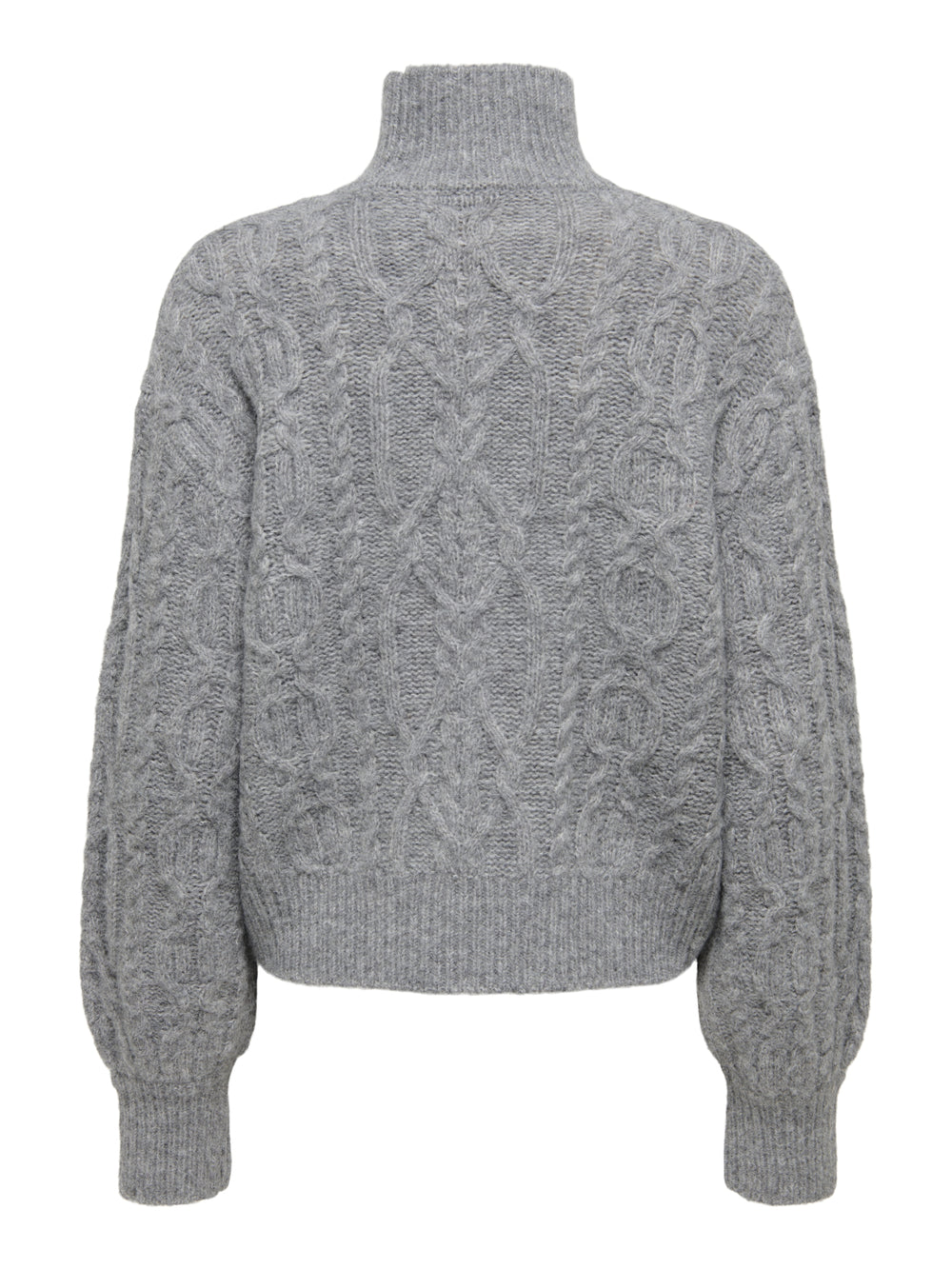 ONLHILDE LS SHORT CABLE KNT, Medium Grey Melange 179075 Bild 2