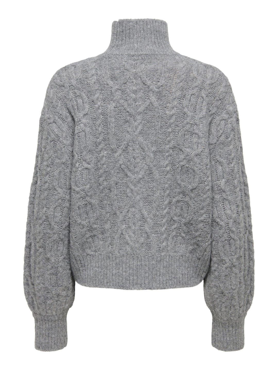 ONLHILDE LS SHORT CABLE KNT, Medium Grey Melange 179075 Bild 2