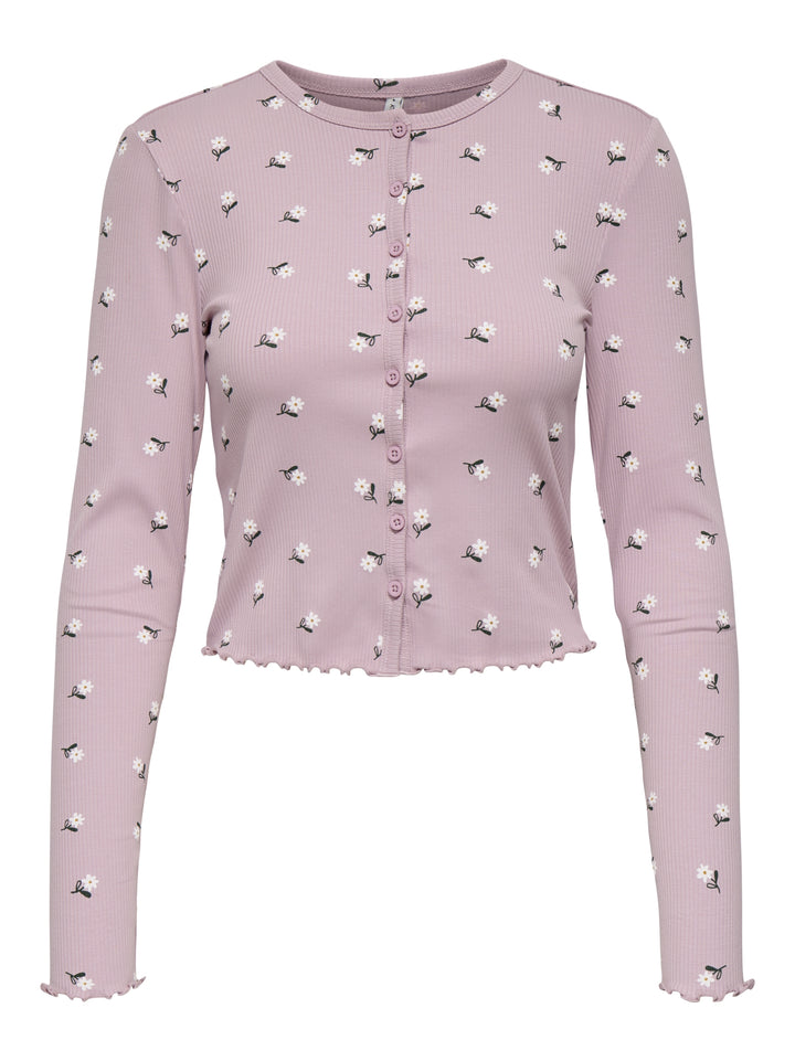 ONLINA L/S CARDIGAN JRS, Keepsake Lilac/Days flower 244515001 Bild 1