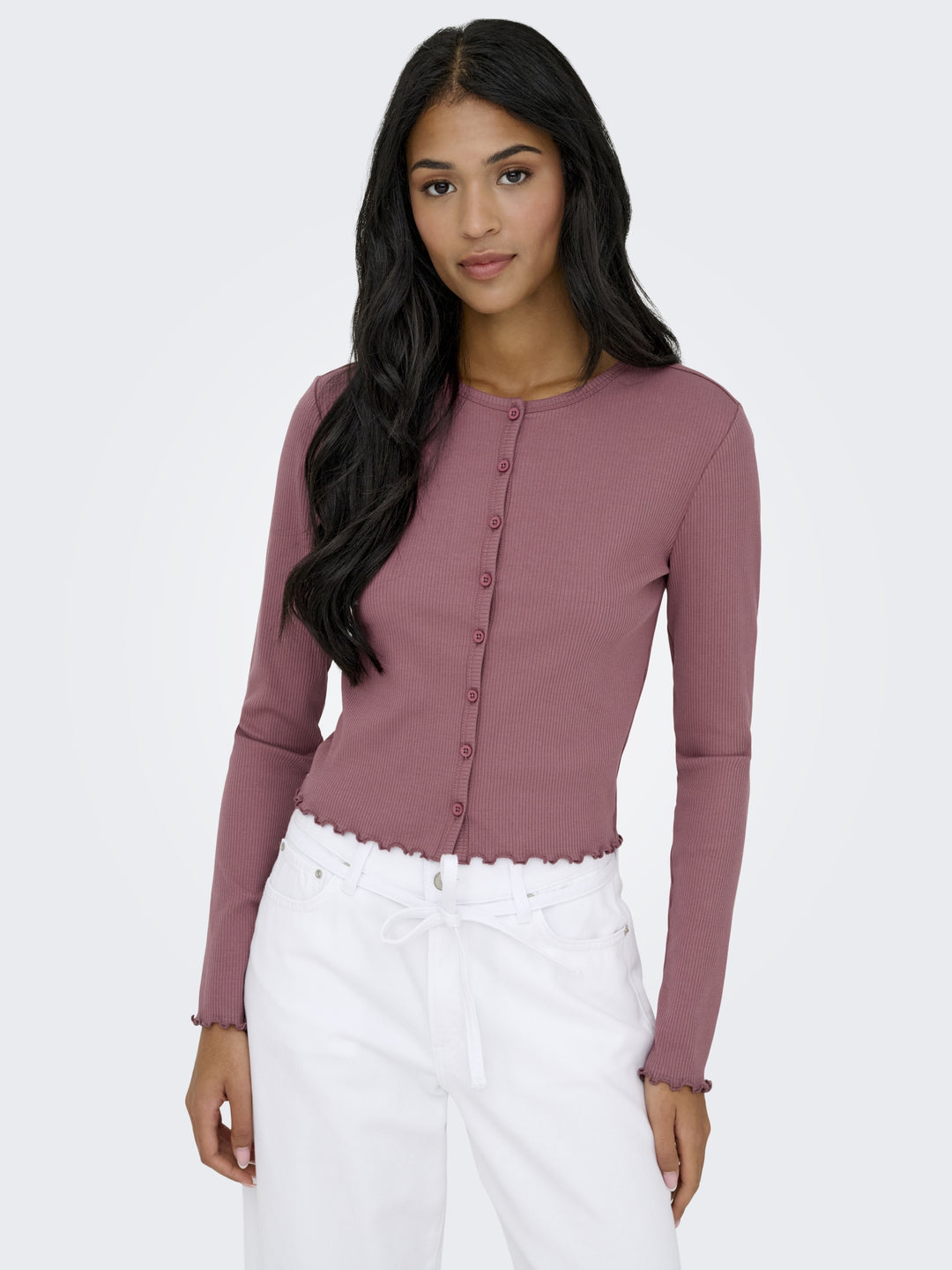 ONLINA L/S CARDIGAN JRS, Rose Brown 207991 Bild 4