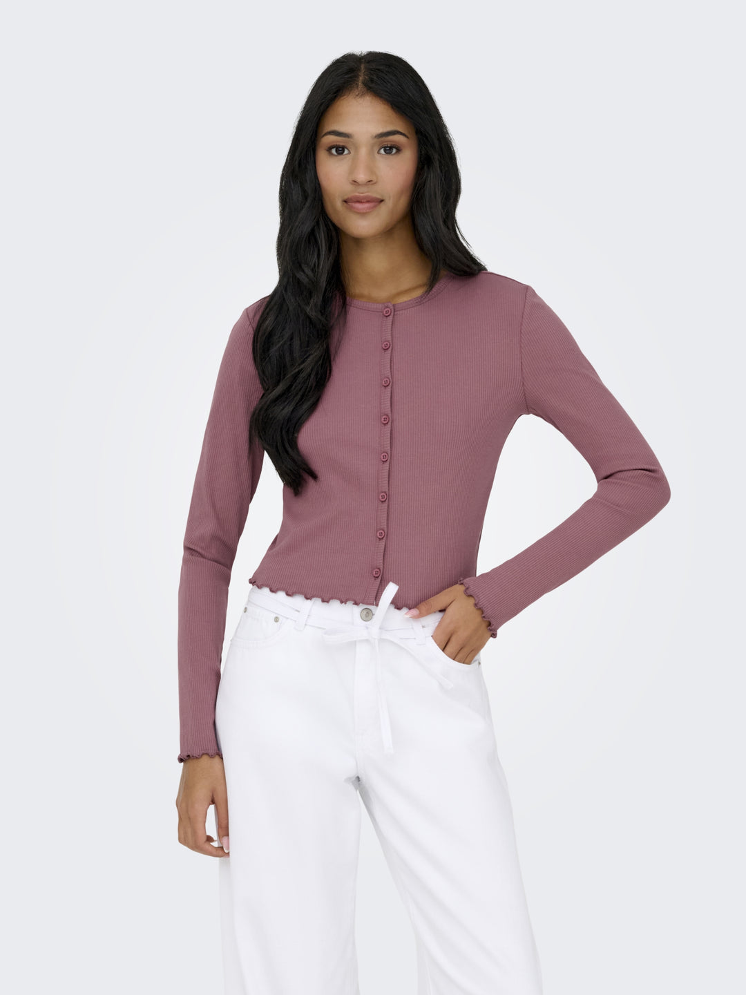 ONLINA L/S CARDIGAN JRS, Rose Brown 207991 Bild 5