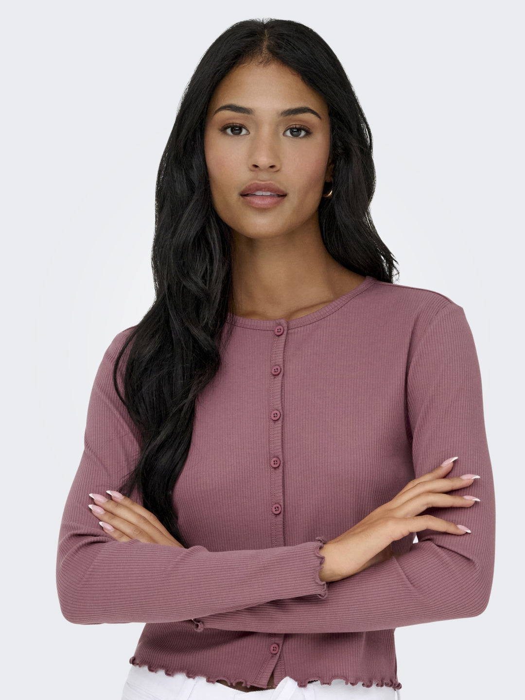 ONLINA L/S CARDIGAN JRS, Rose Brown 207991 Bild 6