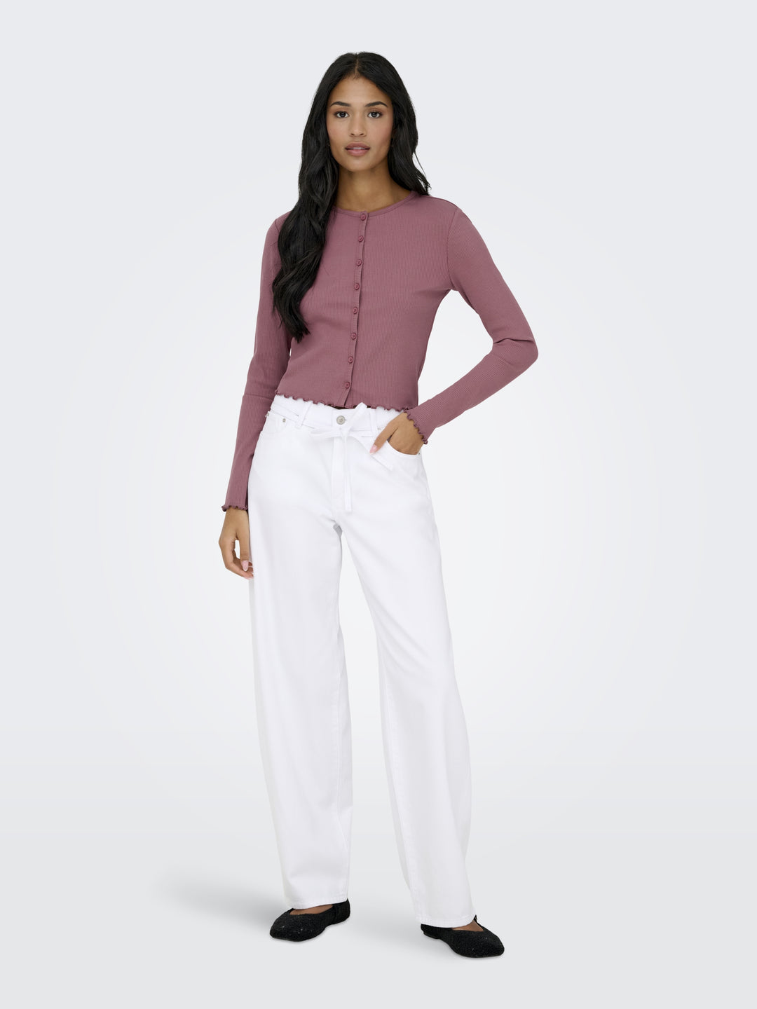 ONLINA L/S CARDIGAN JRS, Rose Brown 207991 Bild 7