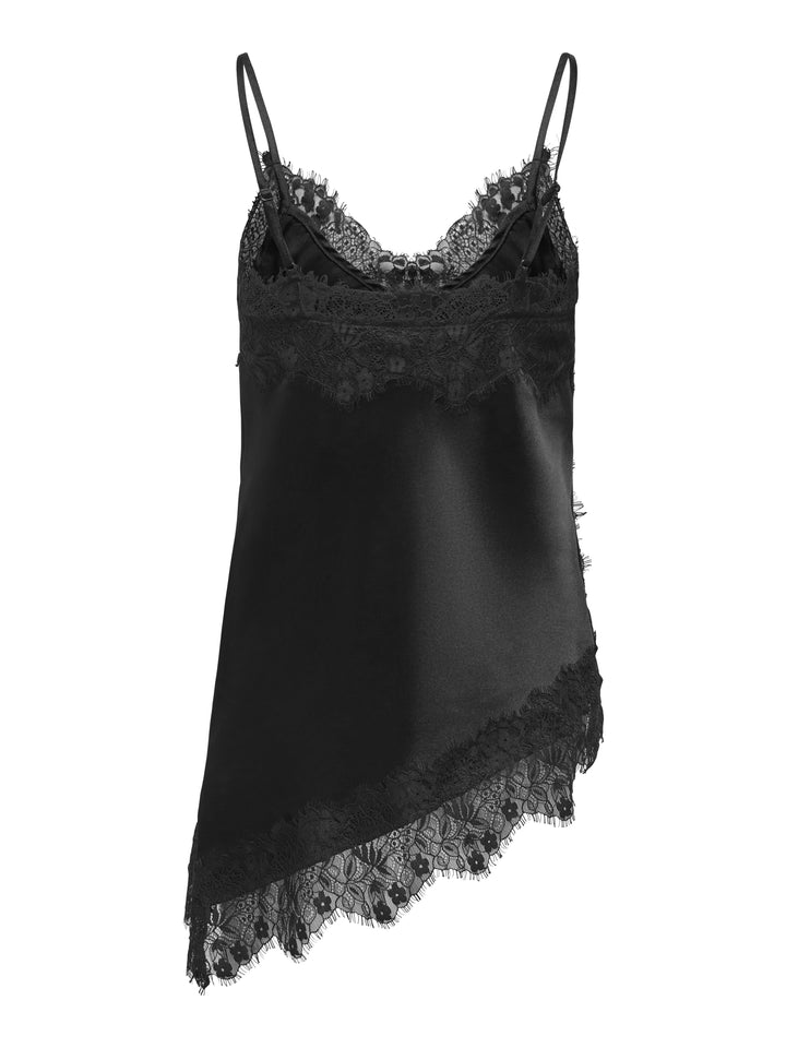 ONLINDONA STRAP SATIN LACE TOP WVN, Black 177911 Bild 2