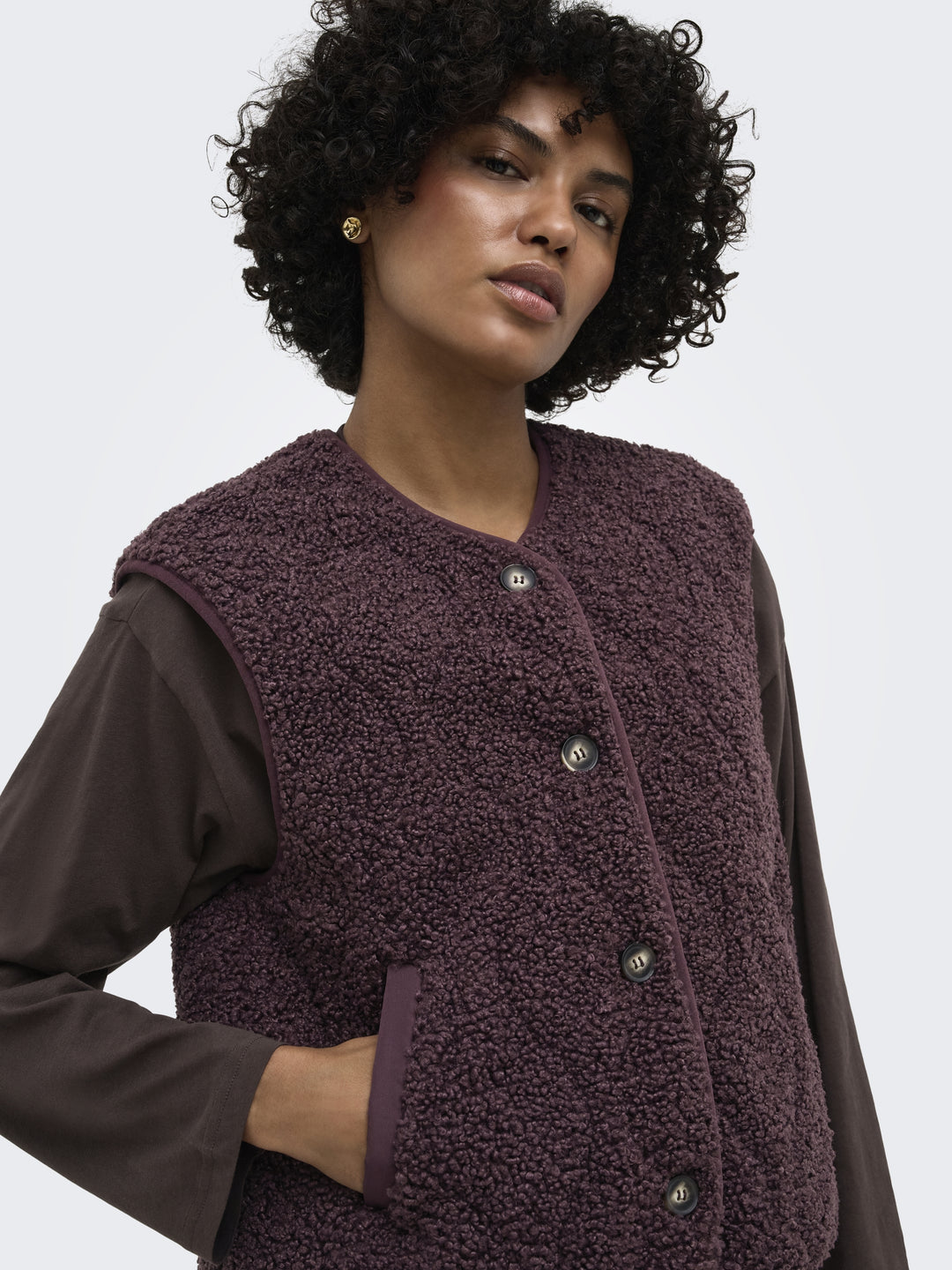 ONLINES TEDDY WAISTCOAT CC OTW, Fudge 184723 Bild 7
