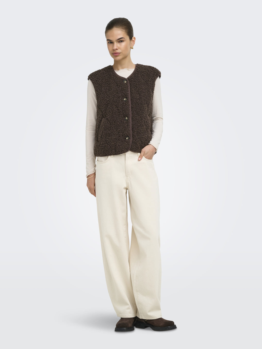 ONLINES TEDDY WAISTCOAT CC OTW, Chocolate Martini 286415 Bild 3