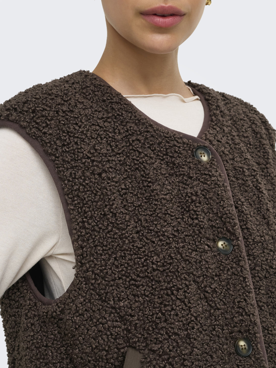 ONLINES TEDDY WAISTCOAT CC OTW, Chocolate Martini 286415 Bild 4