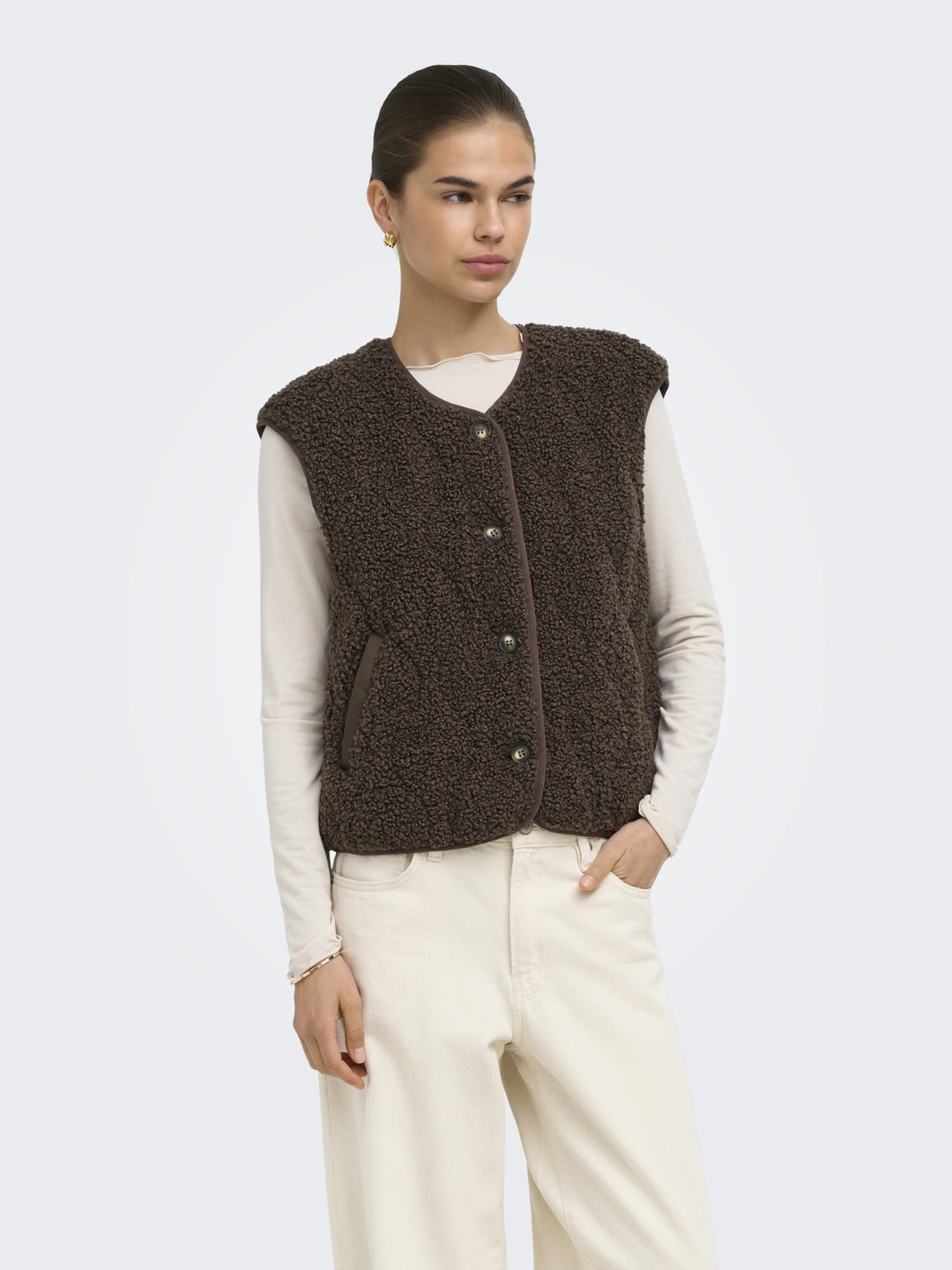 ONLINES TEDDY WAISTCOAT CC OTW, Chocolate Martini 286415 Bild 5