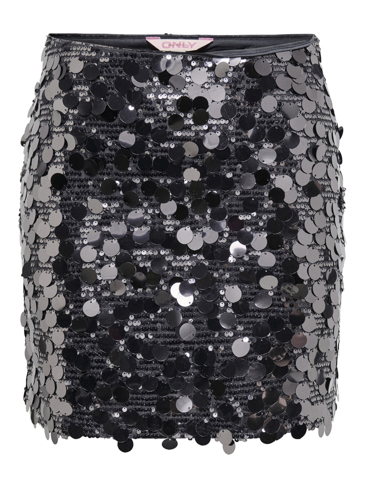 ONLJADEL SEQUINS SKIRT WVN, Gunmetal/W. GUNMETAL SEQUINS 177948006 Bild 1