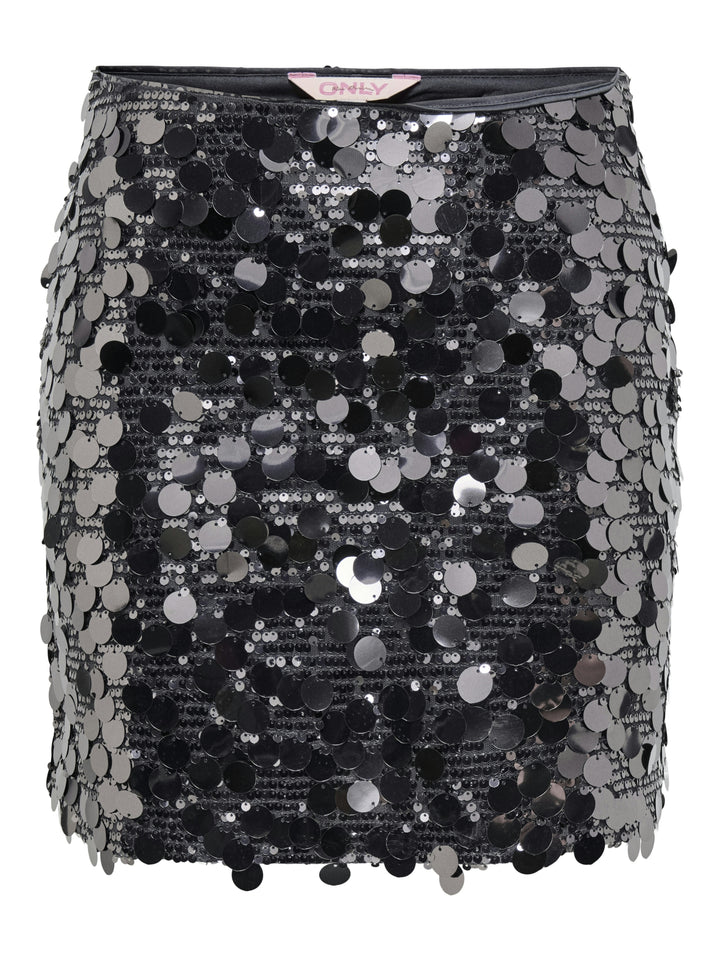 ONLJADEL SEQUINS SKIRT WVN, Gunmetal/W. GUNMETAL SEQUINS 177948006 Bild 1