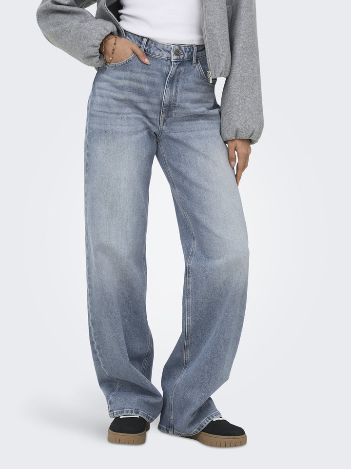 ONLJUICY HW WIDE LEG DNM DOT661, Special Blue Grey Denim 264035 Bild 4