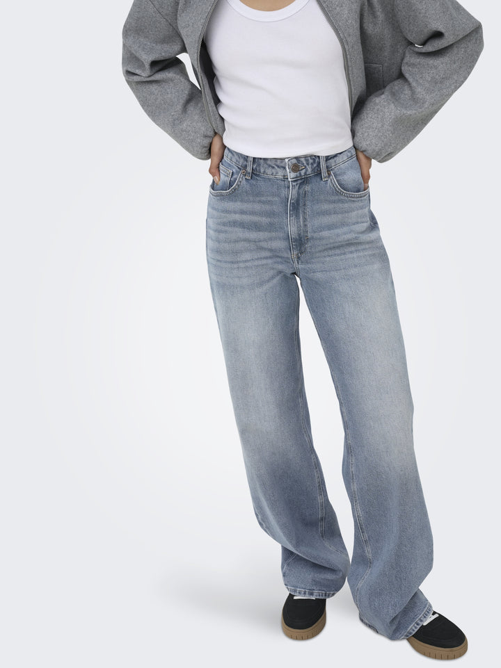 ONLJUICY HW WIDE LEG DNM DOT661, Special Blue Grey Denim 264035 Bild 7