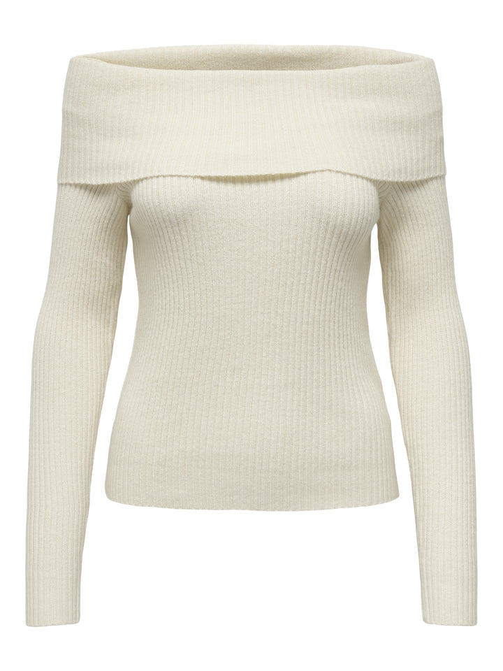 ONLKATIA LS OFF SHOULDER KNT NOOS, Whitecap Gray/Melange 196844001 Bild 1