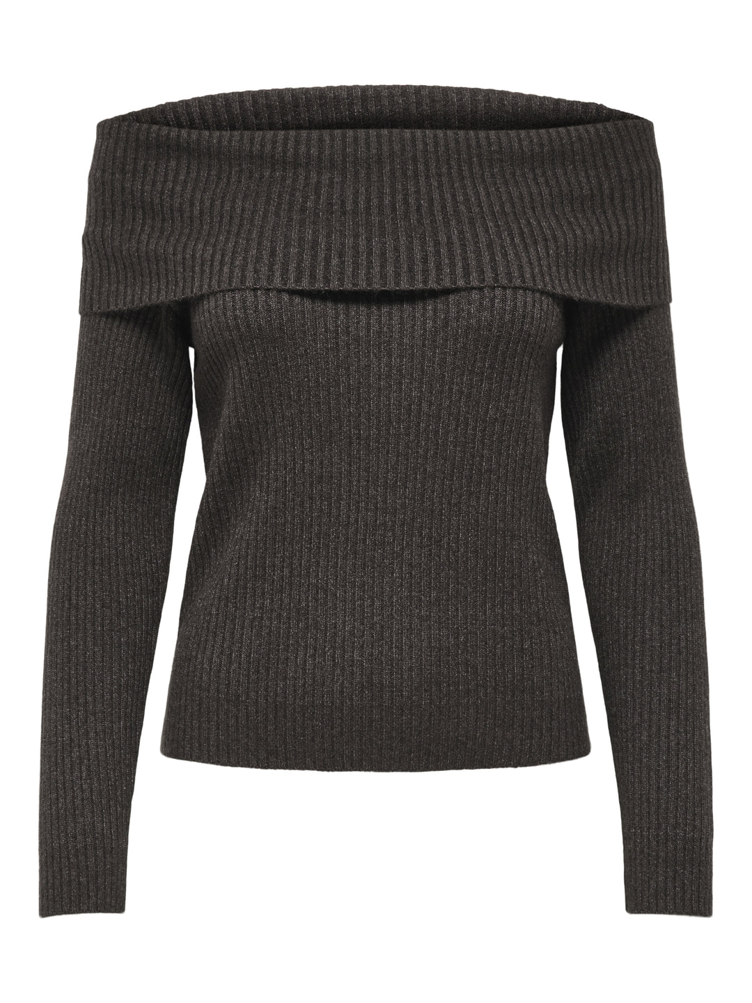 ONLKATIA LS OFF SHOULDER KNT NOOS, Chocolate Torte/Melange 244915001 Bild 1