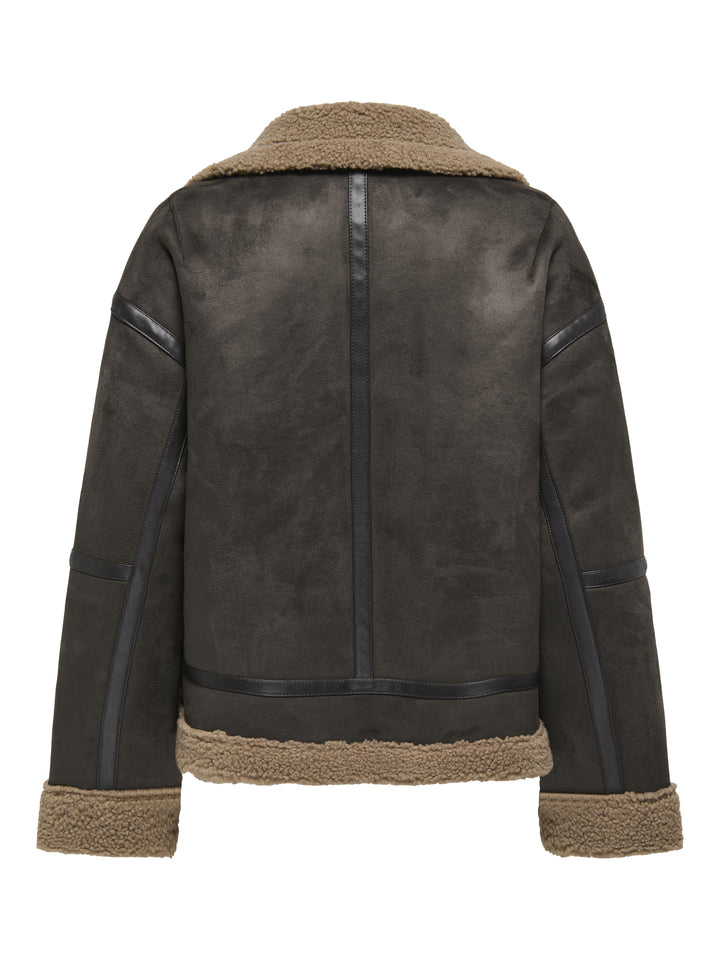 ONLKENDRA BOND OVERSIZJACKET CC OTW, Chocolate Torte/COCOA CRÉME 244915001 Bild 2