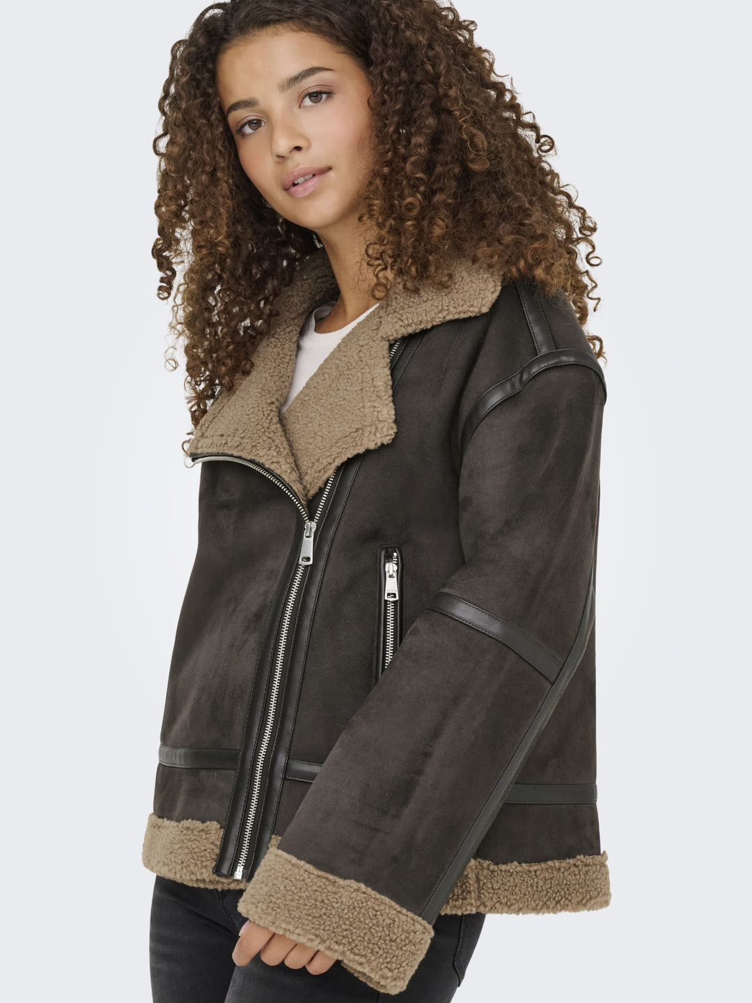ONLKENDRA BOND OVERSIZJACKET CC OTW, Chocolate Torte/COCOA CRÉME 244915001 Bild 7