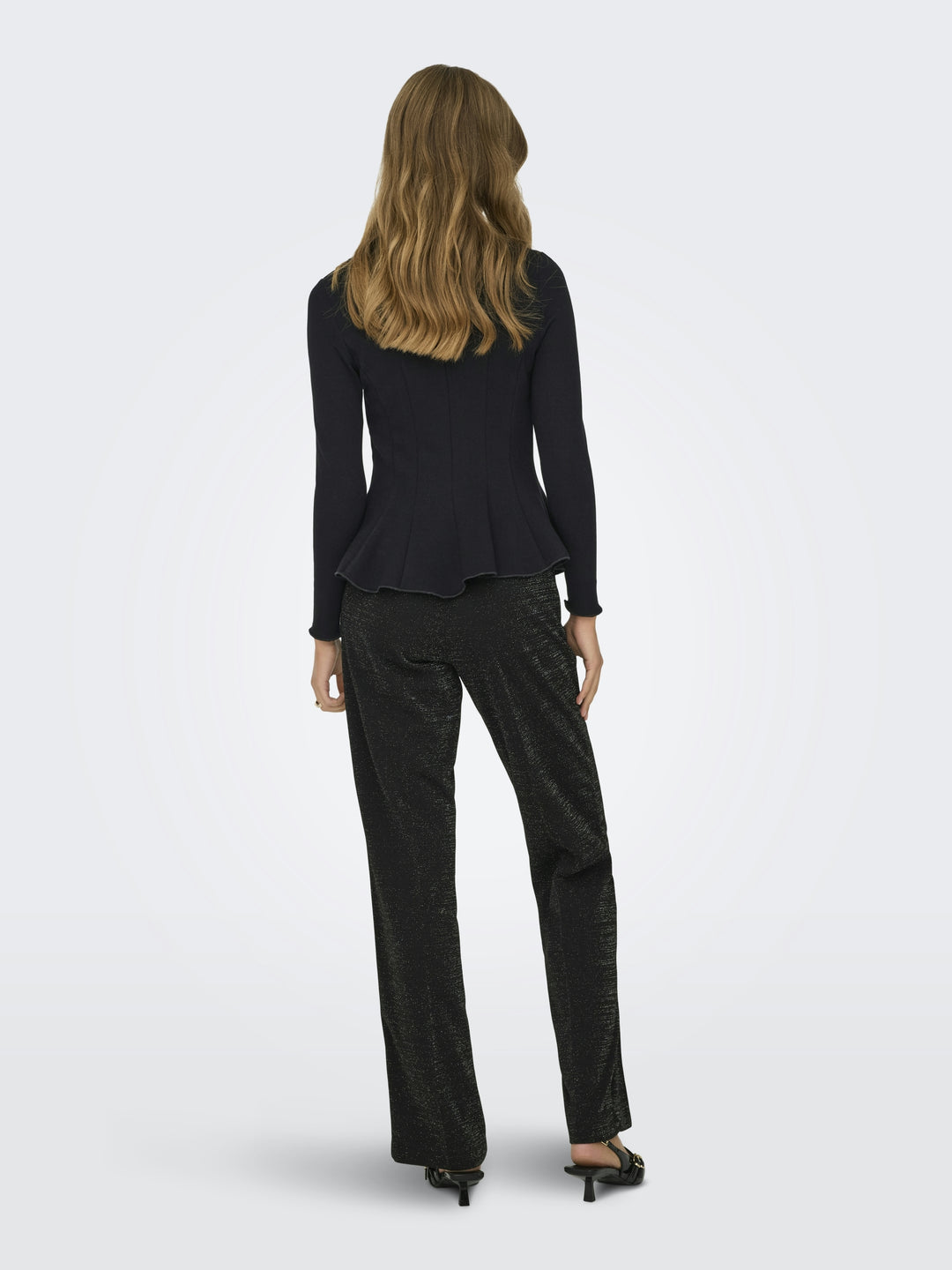 ONLKENYA L/S PEPLUM TOP JRS, Black 177911 Bild 4