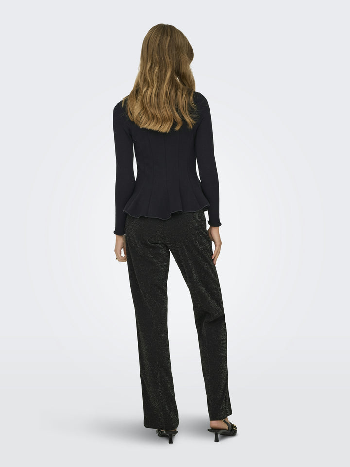 ONLKENYA L/S PEPLUM TOP JRS, Black 177911 Bild 4
