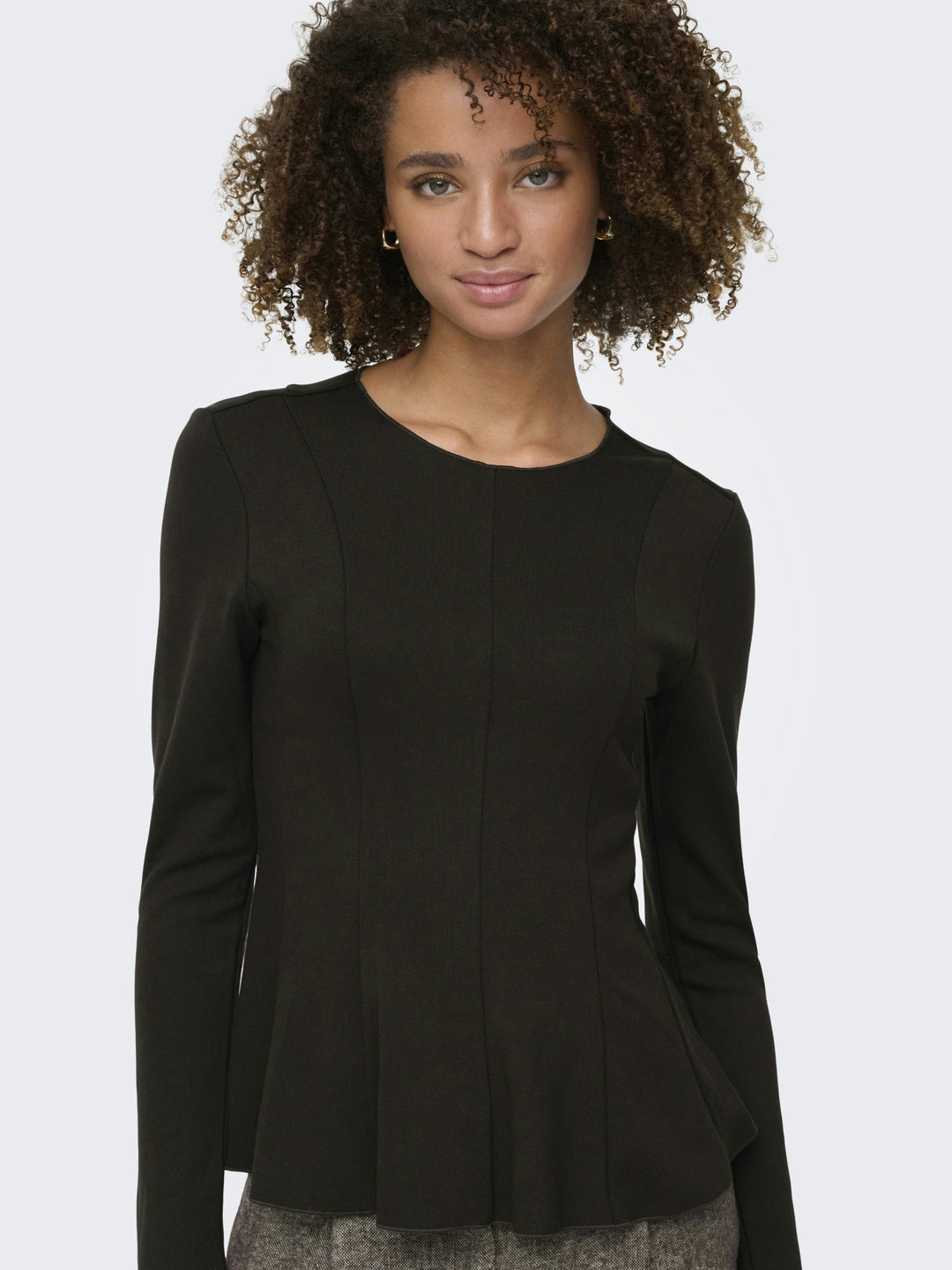 ONLKENYA L/S PEPLUM TOP JRS, Chocolate Torte 244915 Bild 5
