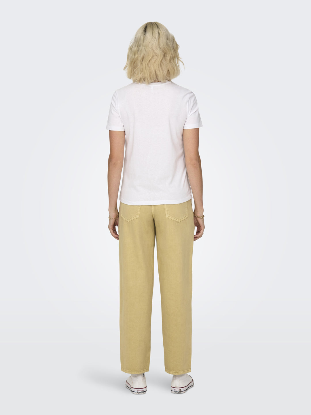 ONLKETTY S/S O-NECK TOP JRS NOOS, Bright White/Lemon 190858005 Bild 5