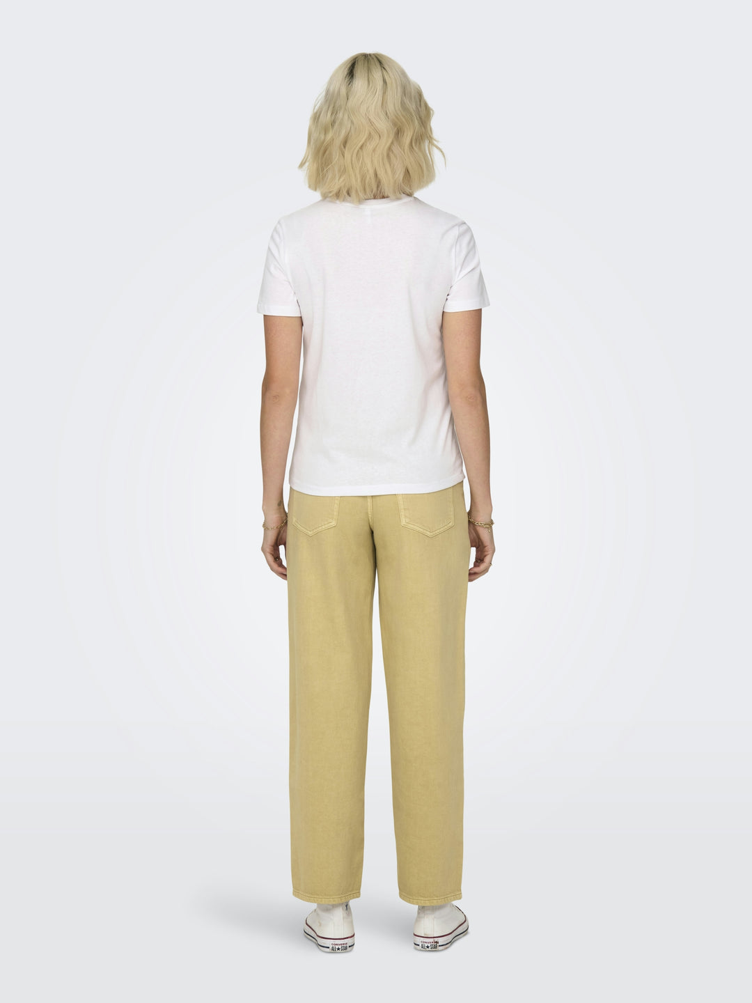 ONLKETTY S/S O-NECK TOP JRS NOOS, Bright White/Lemon 190858005 Bild 5