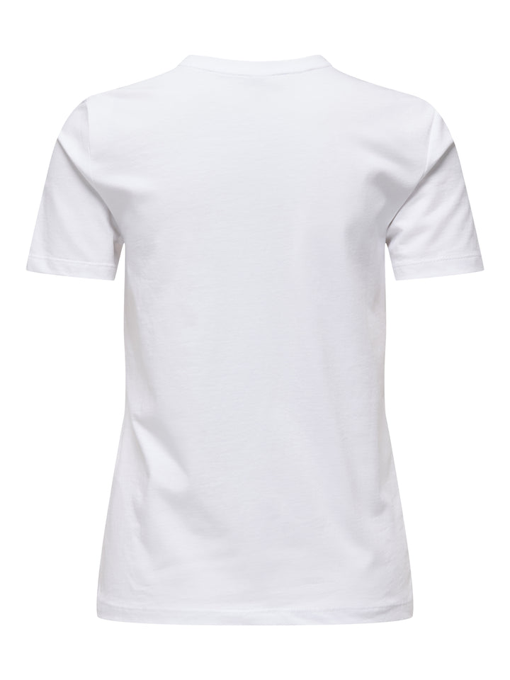 ONLKETTY S/S O-NECK TOP JRS NOOS, Bright White/True blue flowers 190858015 Bild 2