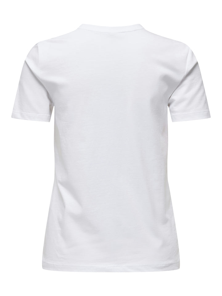 ONLKETTY S/S O-NECK TOP JRS NOOS, Bright White/True blue flowers 190858015 Bild 2