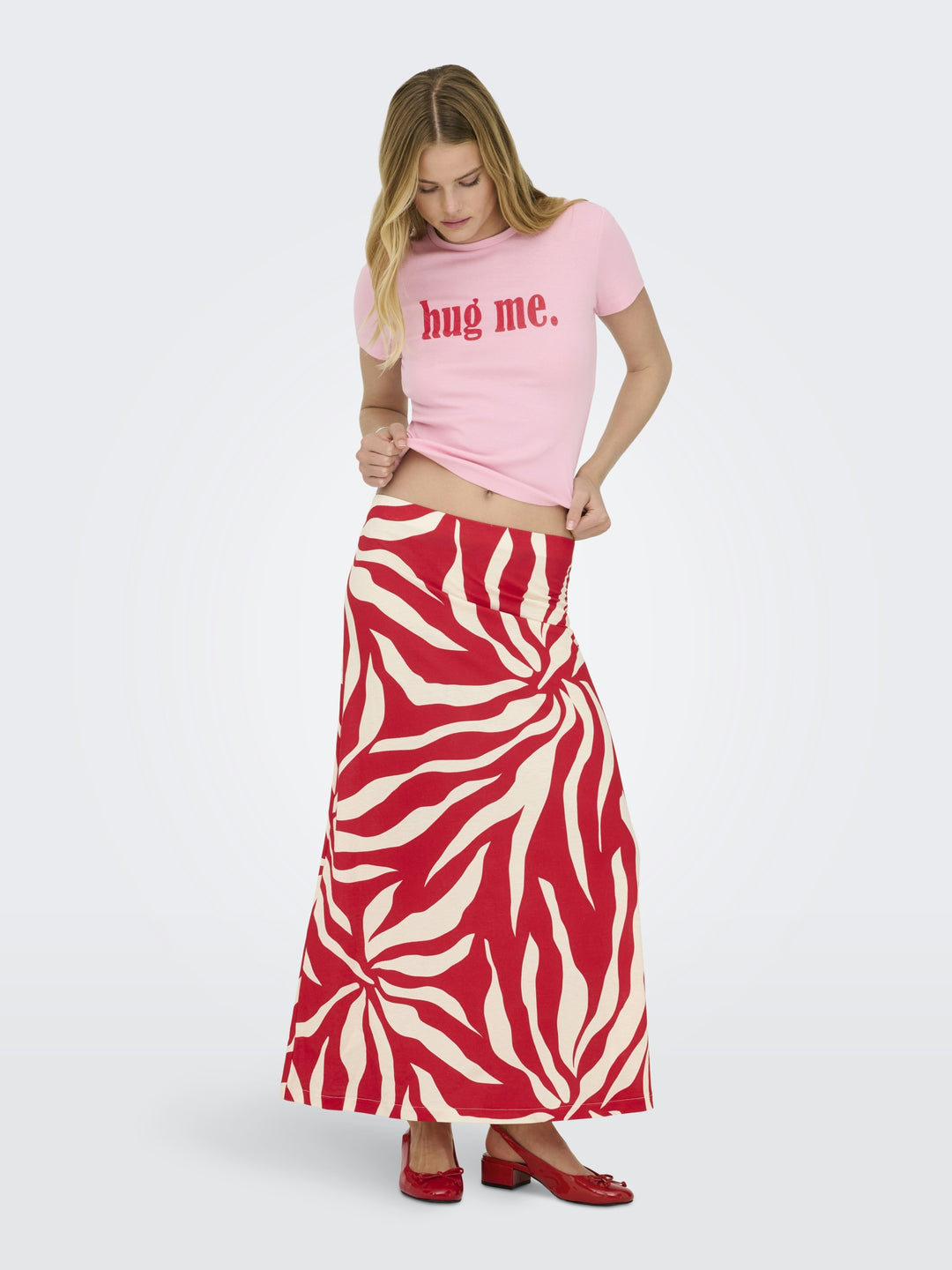ONLKIRA S/S O-NECK TOP JRS, Romance Rose/Hug me 305041007 Bild 4