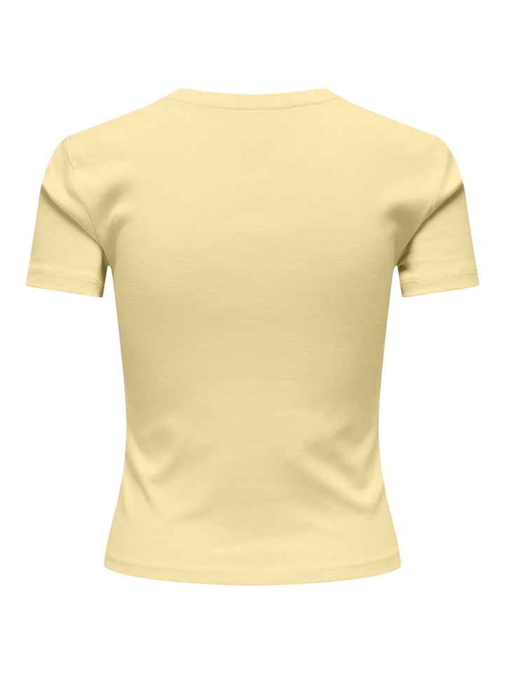 ONLKIRA S/S O-NECK TOP JRS, Sunlight/Hug me soft chambray 290575009 Bild 2