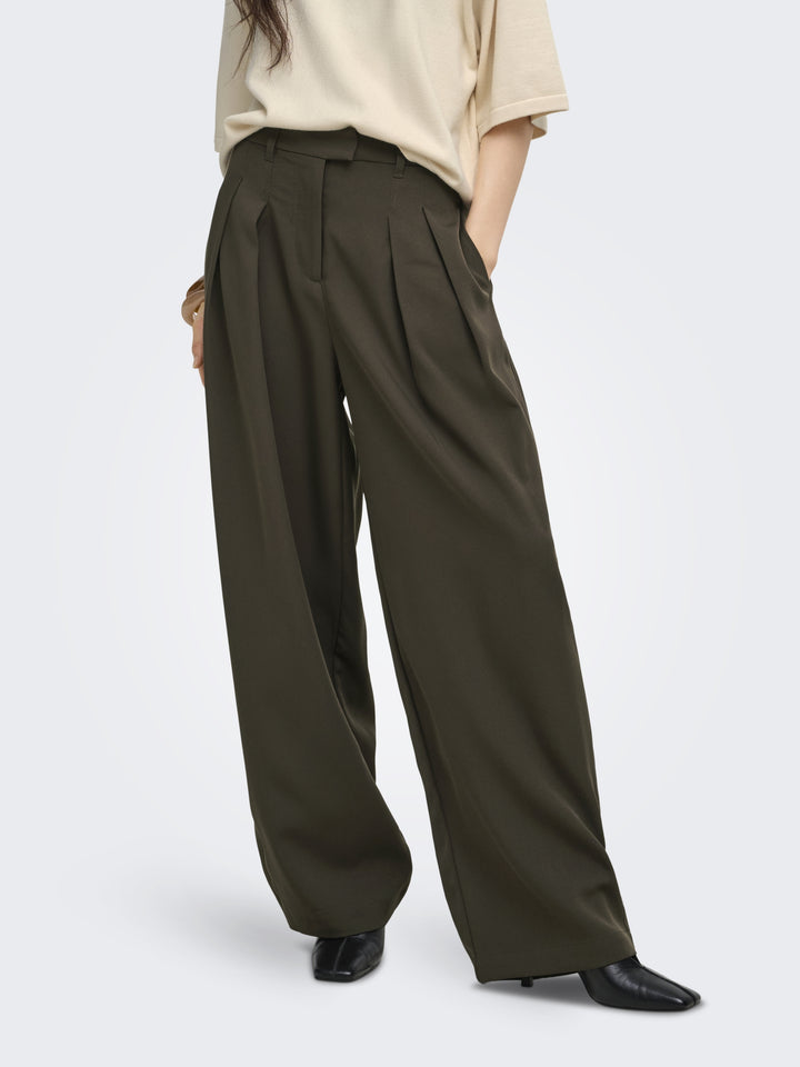 ONLKIRSY MW PLEAT BARREL PANT TLR, Coffee Bean 237375 Bild 4