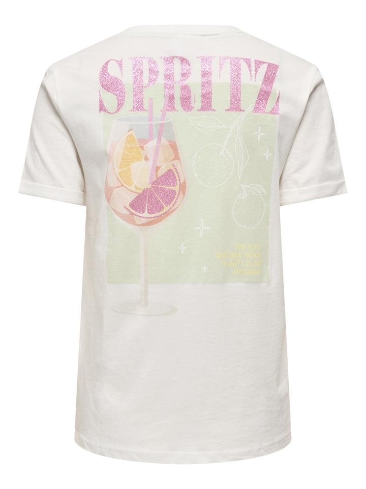 ONLKITA S/S DRINKS TOP BOX JRS, Cloud Dancer/Dacey spritz back 177922009 Bild 2
