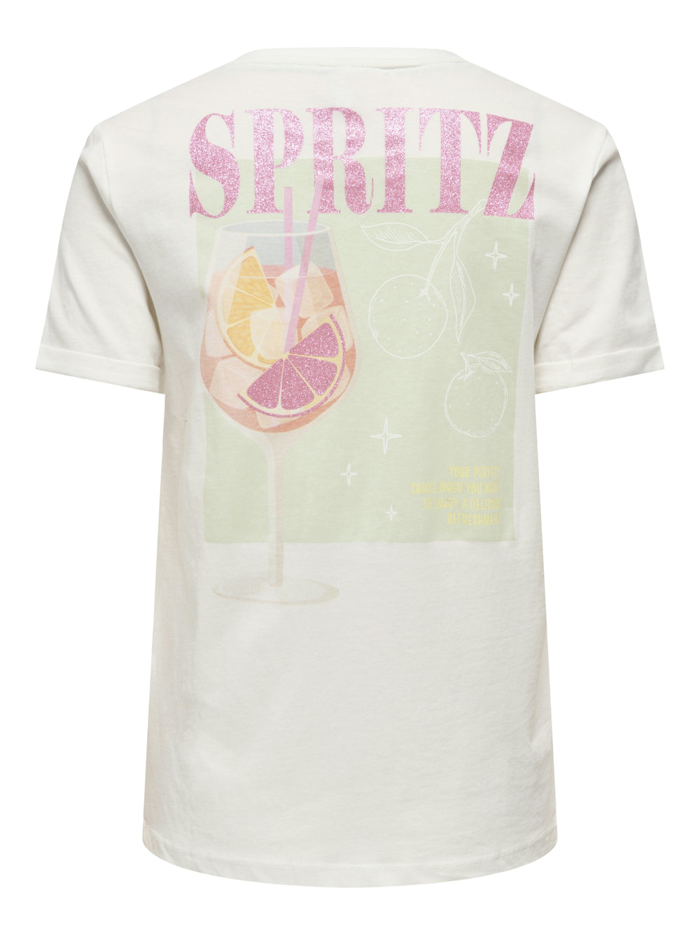 ONLKITA S/S DRINKS TOP BOX JRS, Cloud Dancer/Dacey spritz back 177922009 Bild 2