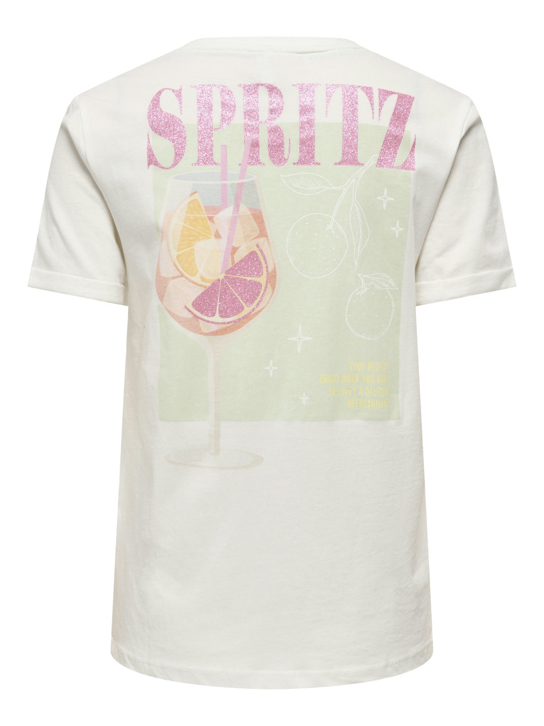 ONLKITA S/S DRINKS TOP BOX JRS, Cloud Dancer/Dacey spritz back 177922009 Bild 2
