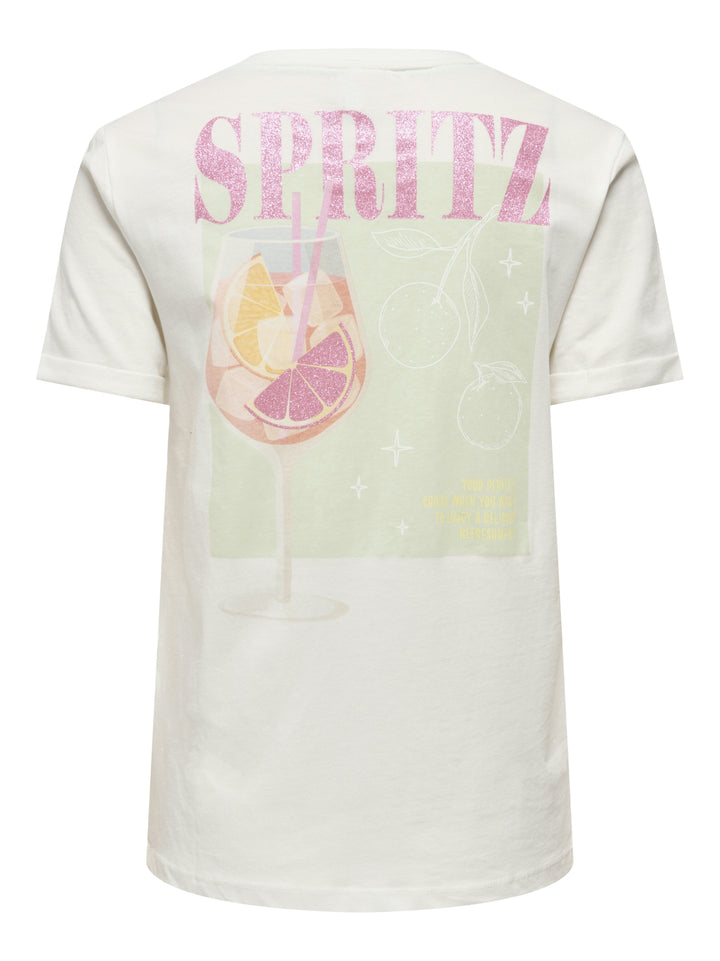 ONLKITA S/S DRINKS TOP BOX JRS, Cloud Dancer/Dacey spritz back 177922009 Bild 2
