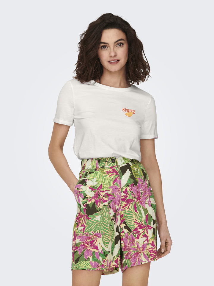 ONLKITA S/S DRINKS TOP BOX JRS, Cloud Dancer/Dacey spritz back 177922009 Bild 3