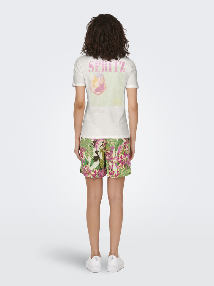 ONLKITA S/S DRINKS TOP BOX JRS, Cloud Dancer/Dacey spritz back 177922009 Bild 4