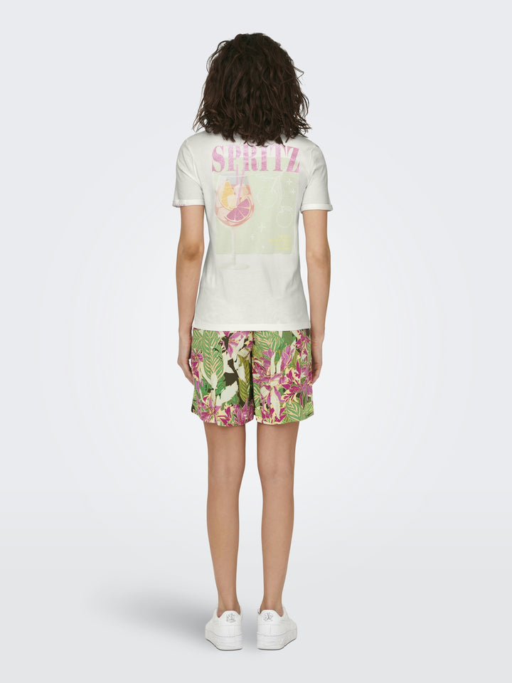 ONLKITA S/S DRINKS TOP BOX JRS, Cloud Dancer/Dacey spritz back 177922009 Bild 4