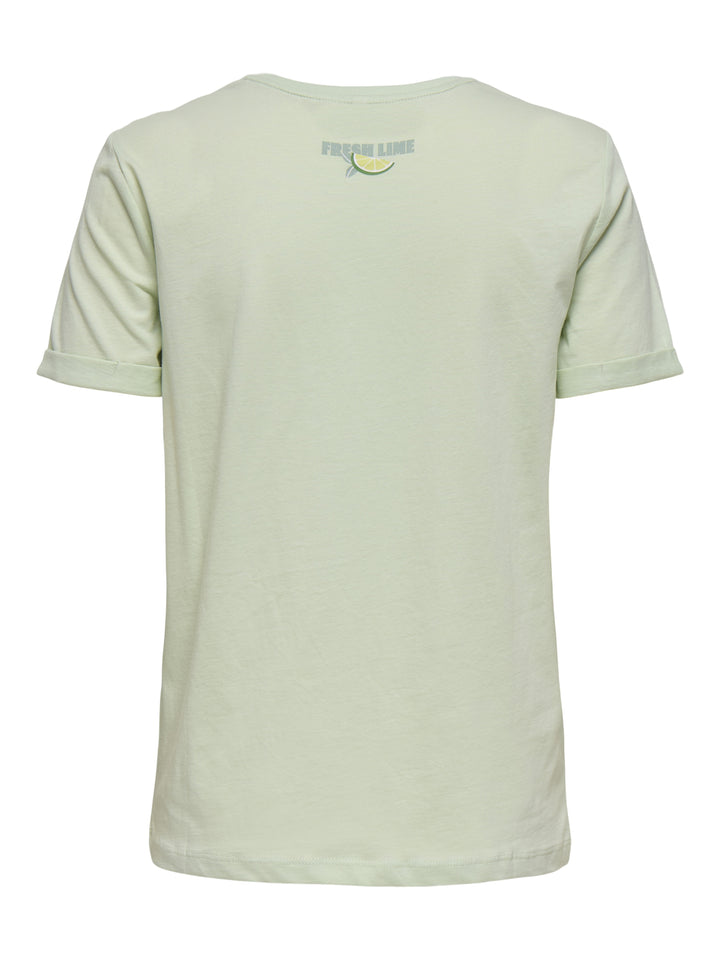 ONLKITA S/S DRINKS TOP BOX JRS, Green Lily/Dacey lime front 202570011 Bild 2