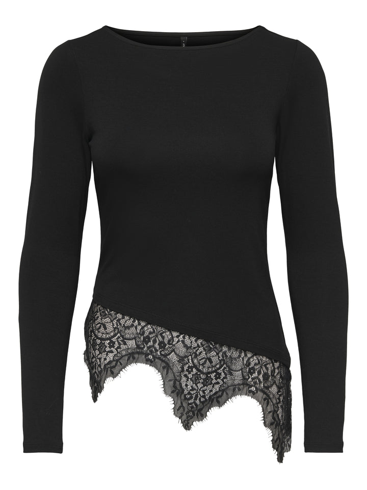 ONLLAILA LS LACE MIX TOP JRS, Black 177911 Bild 1